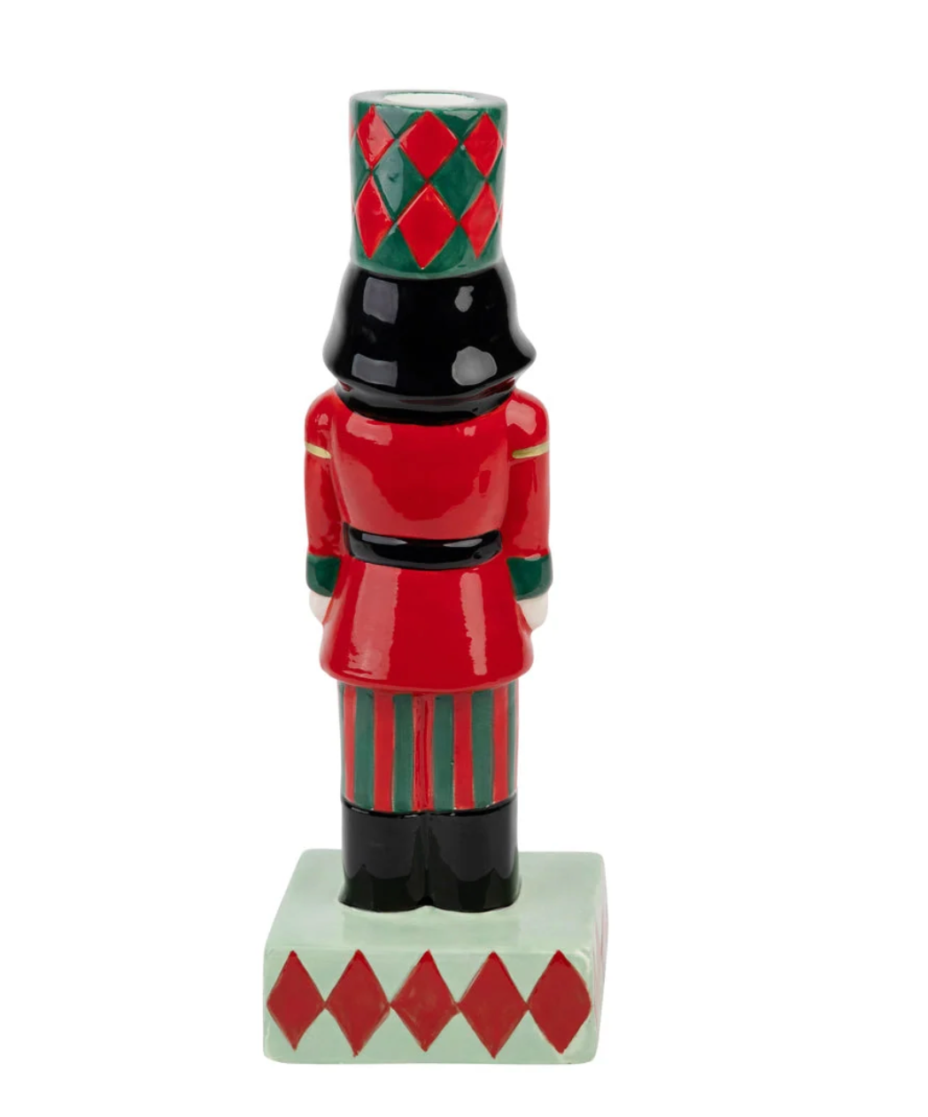 Hand-Painted Nutcracker Candle Holder