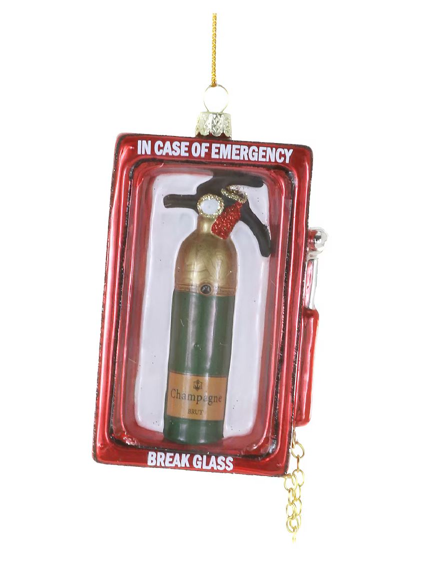 Champagne Emergency Ornament