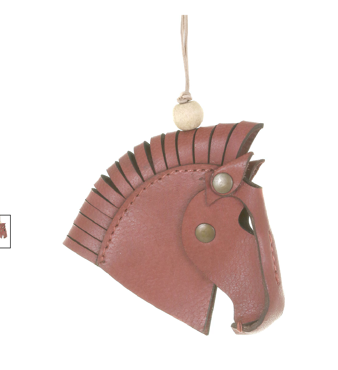 Leather Hanging Horse Ornament