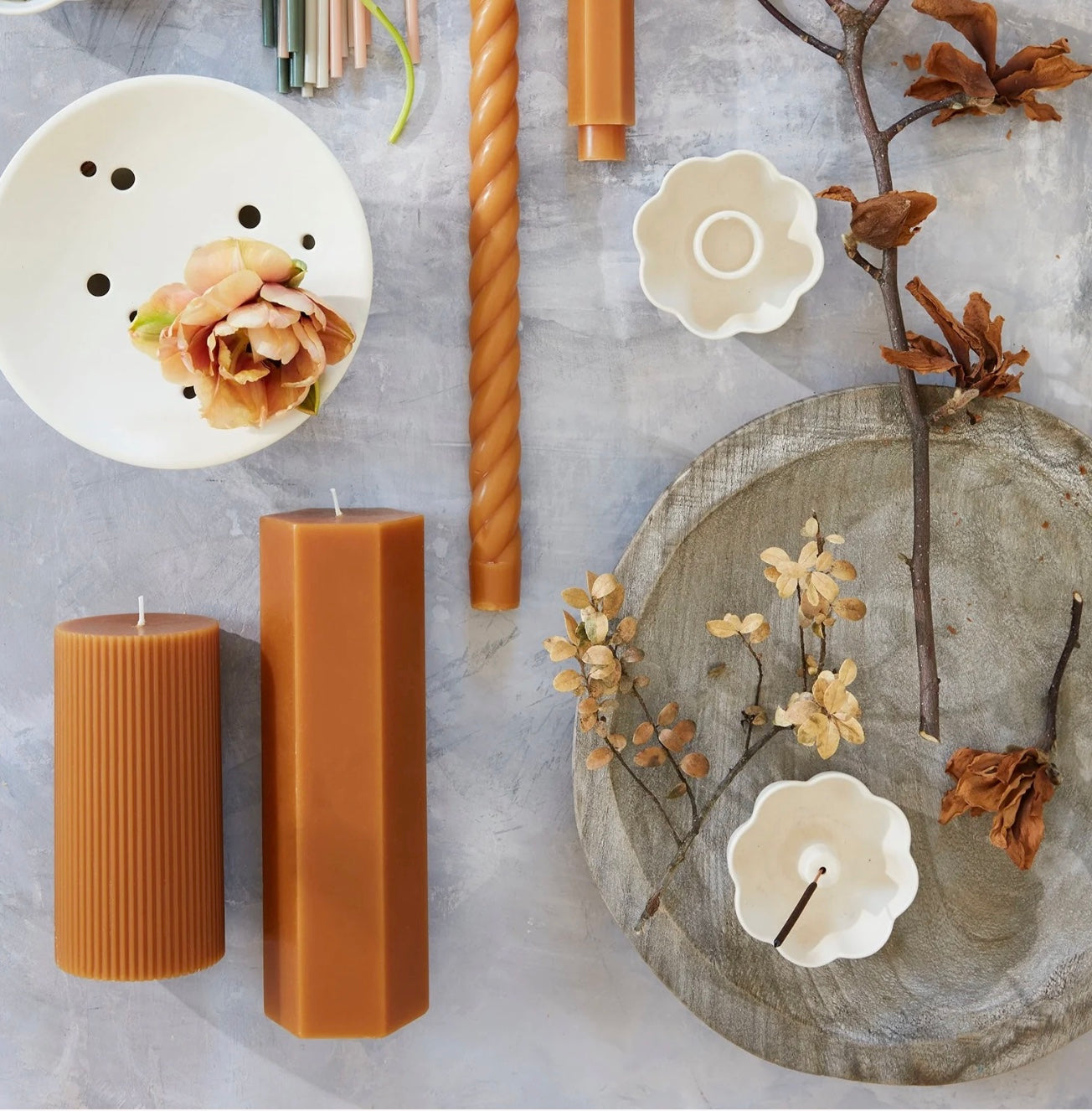 Ceramic Fleur Incense Holder