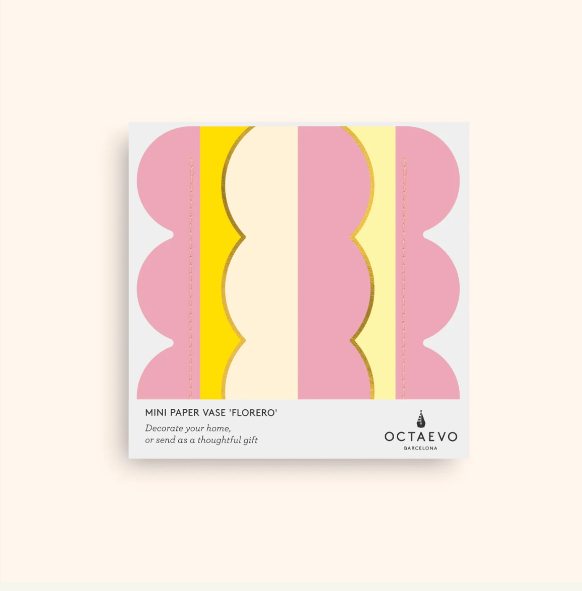 Mini Paper Vase Riviera Wave