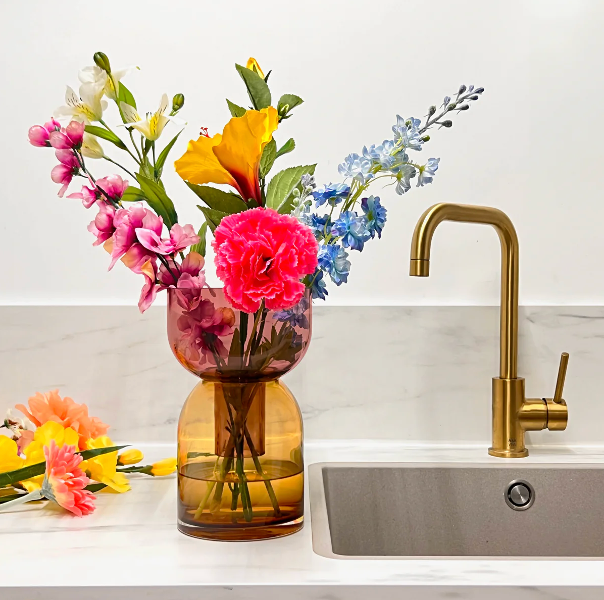 Flip Med Pink & Yellow - Vase