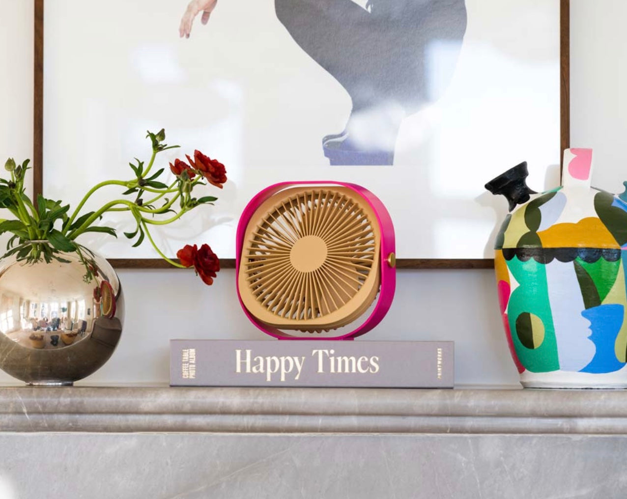Portable Fan - Cerise