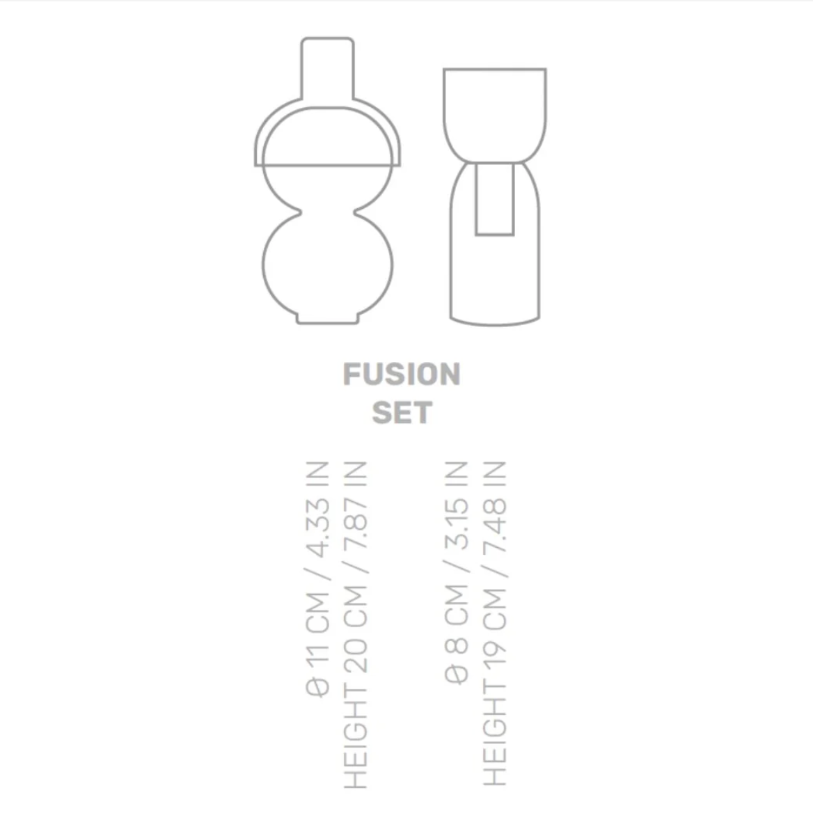 Fusion Cherry Small Set - Vase