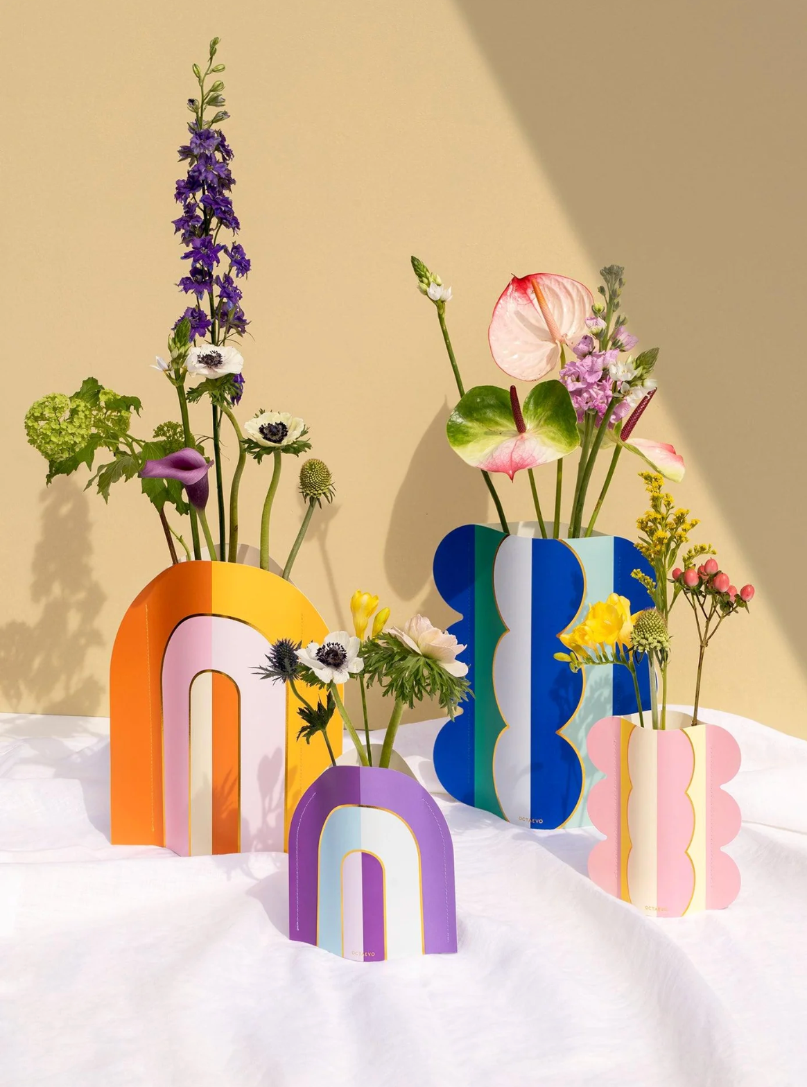 Mini Paper Vase Riviera Wave