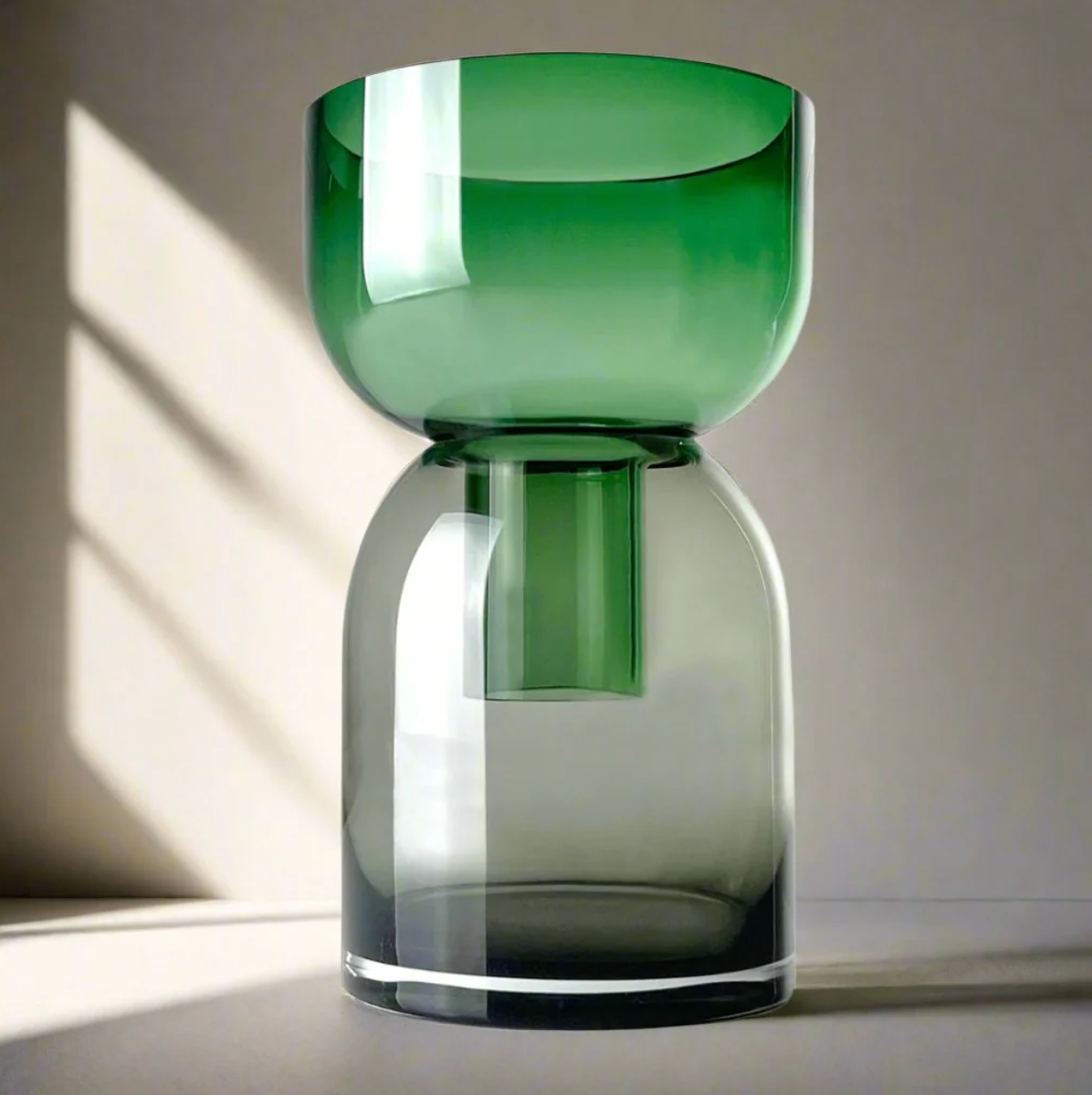 Flip Med Green & Gray - Vase