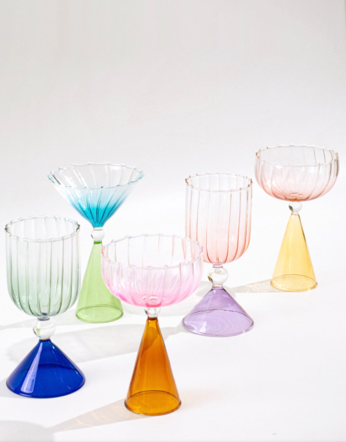 Gradient Martini Glass - Jupe (A Pair)