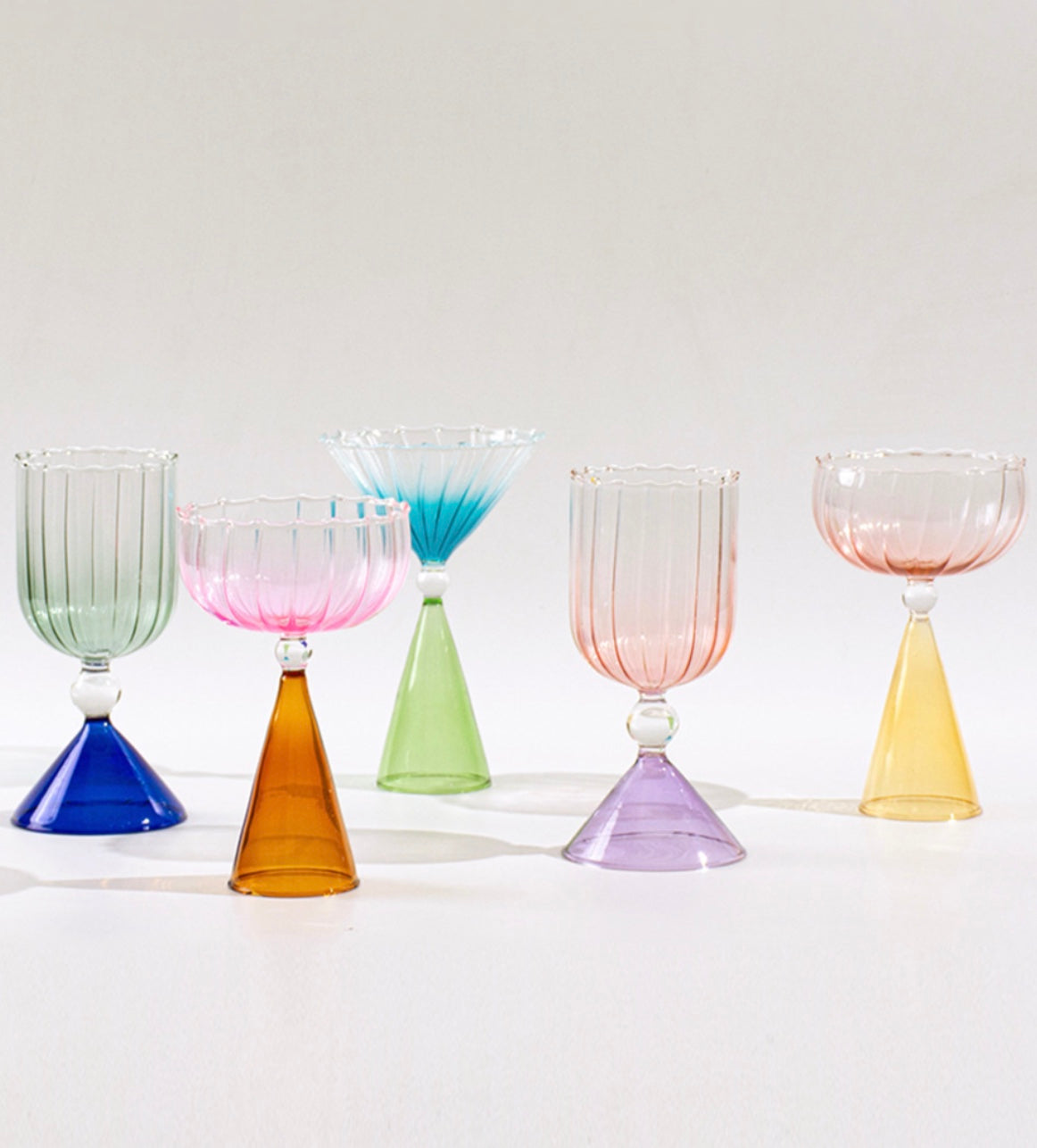 Gradient Martini Glass - Jupe (A Pair)
