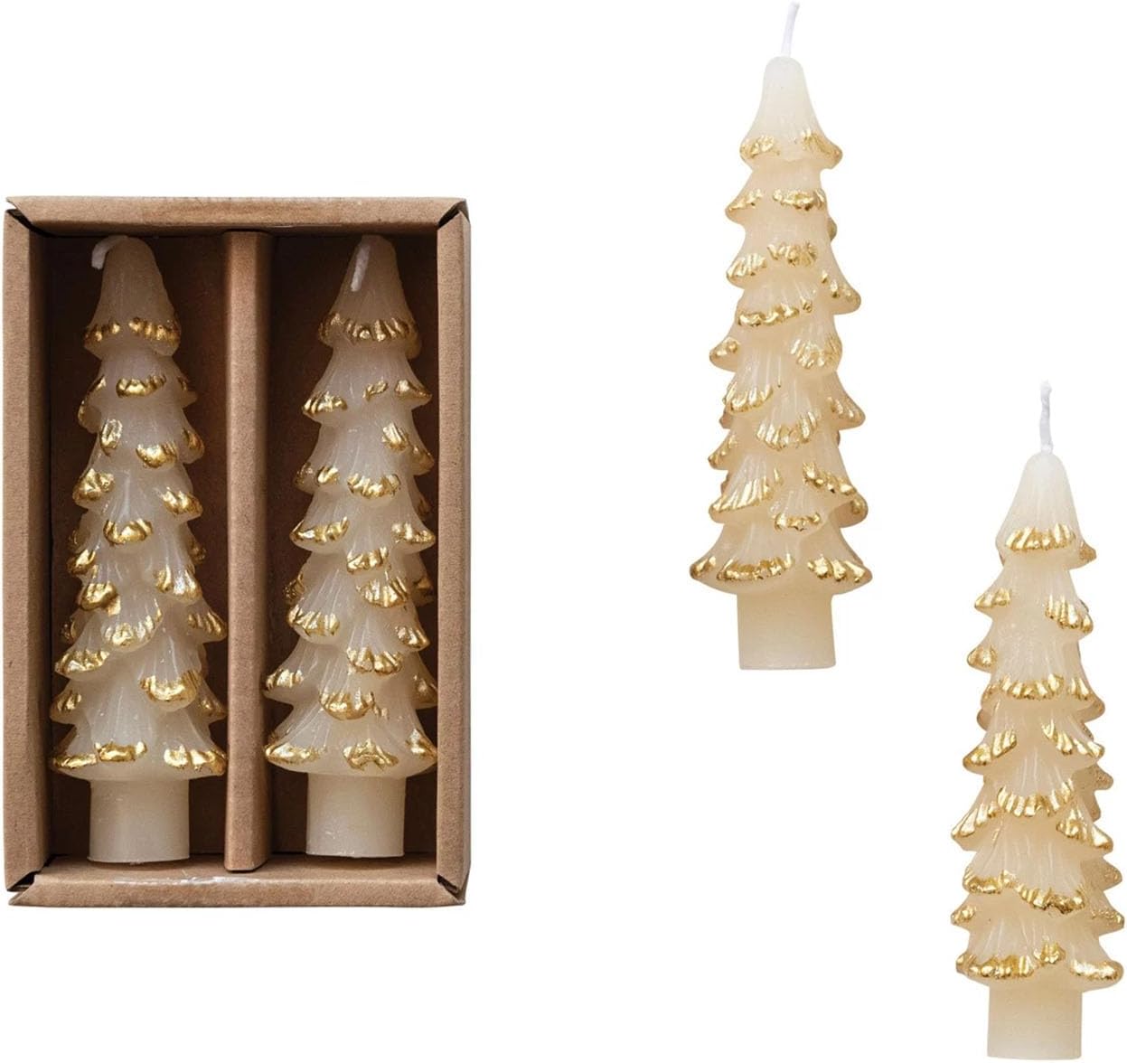 Unscented Tree Shaped Taper Candles