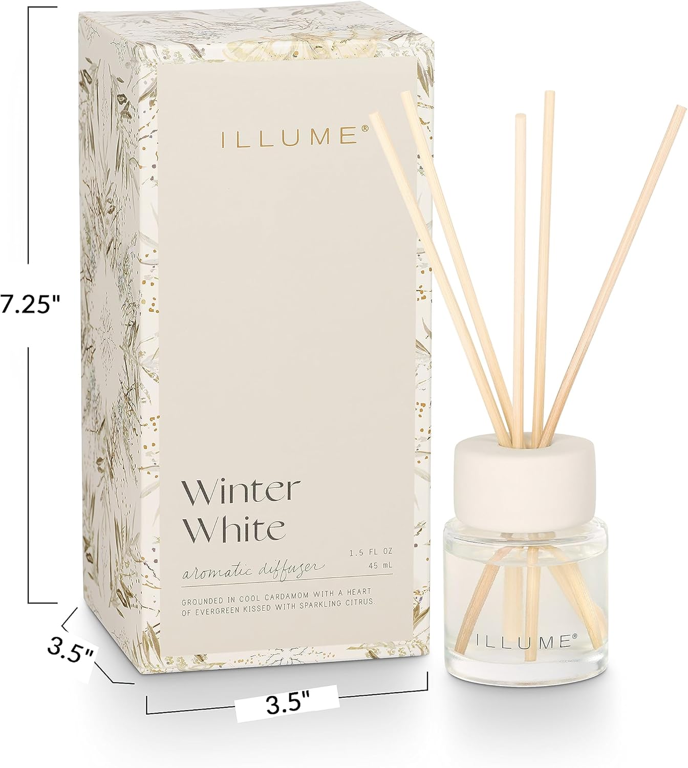 Small Aromatic Diffuser - Winter White 1.5 oz