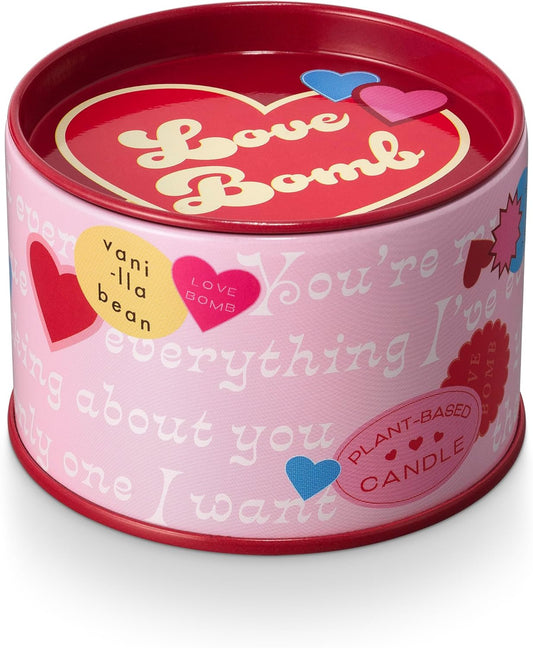 Love Bomb Twisted Tin Candle