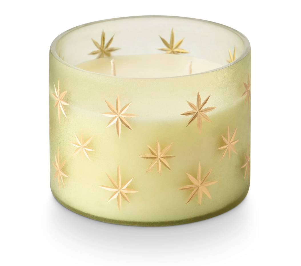 Balsam & Cedar Frosted Star Glass