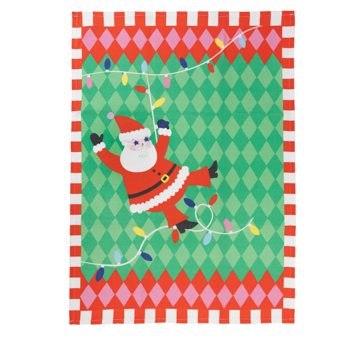 Santa Christmas Tea Towel - 2 Pack