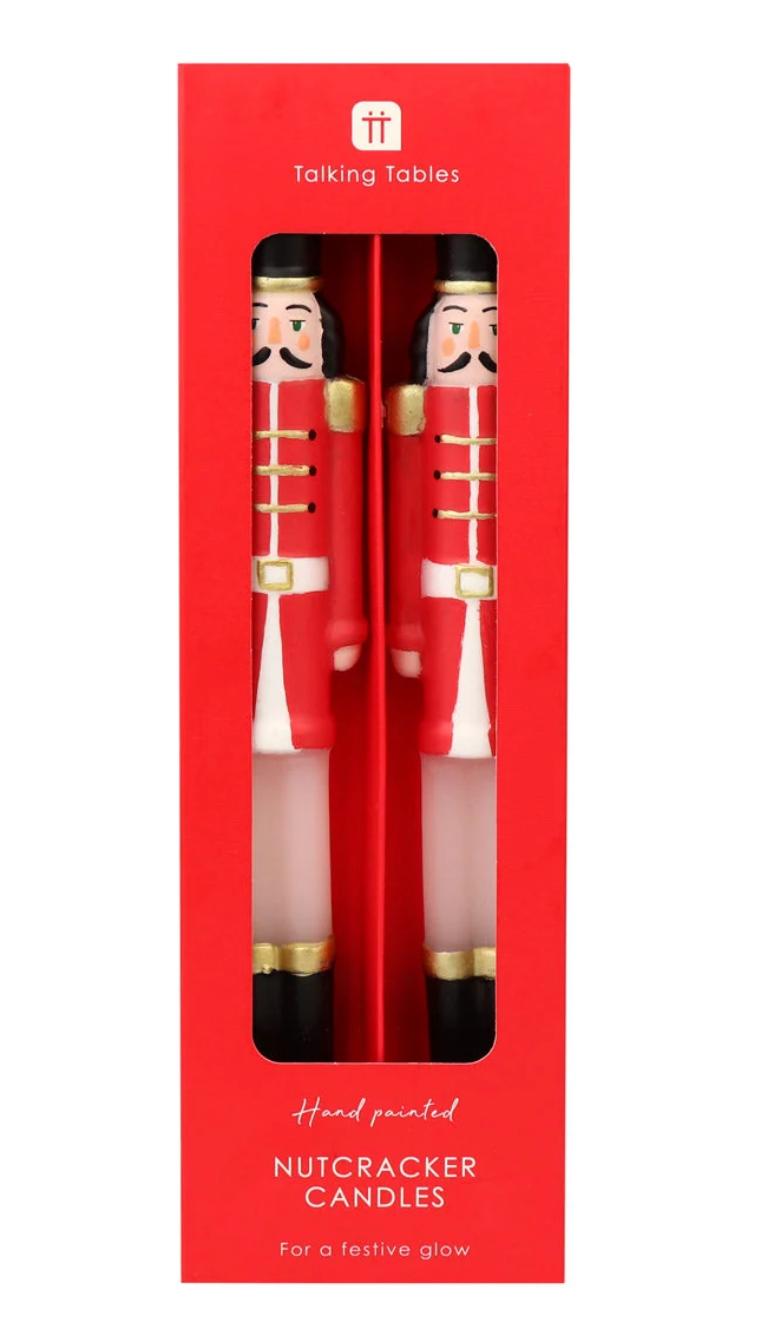 Nutcracker Christmas Dinner Candles - 2 Pack