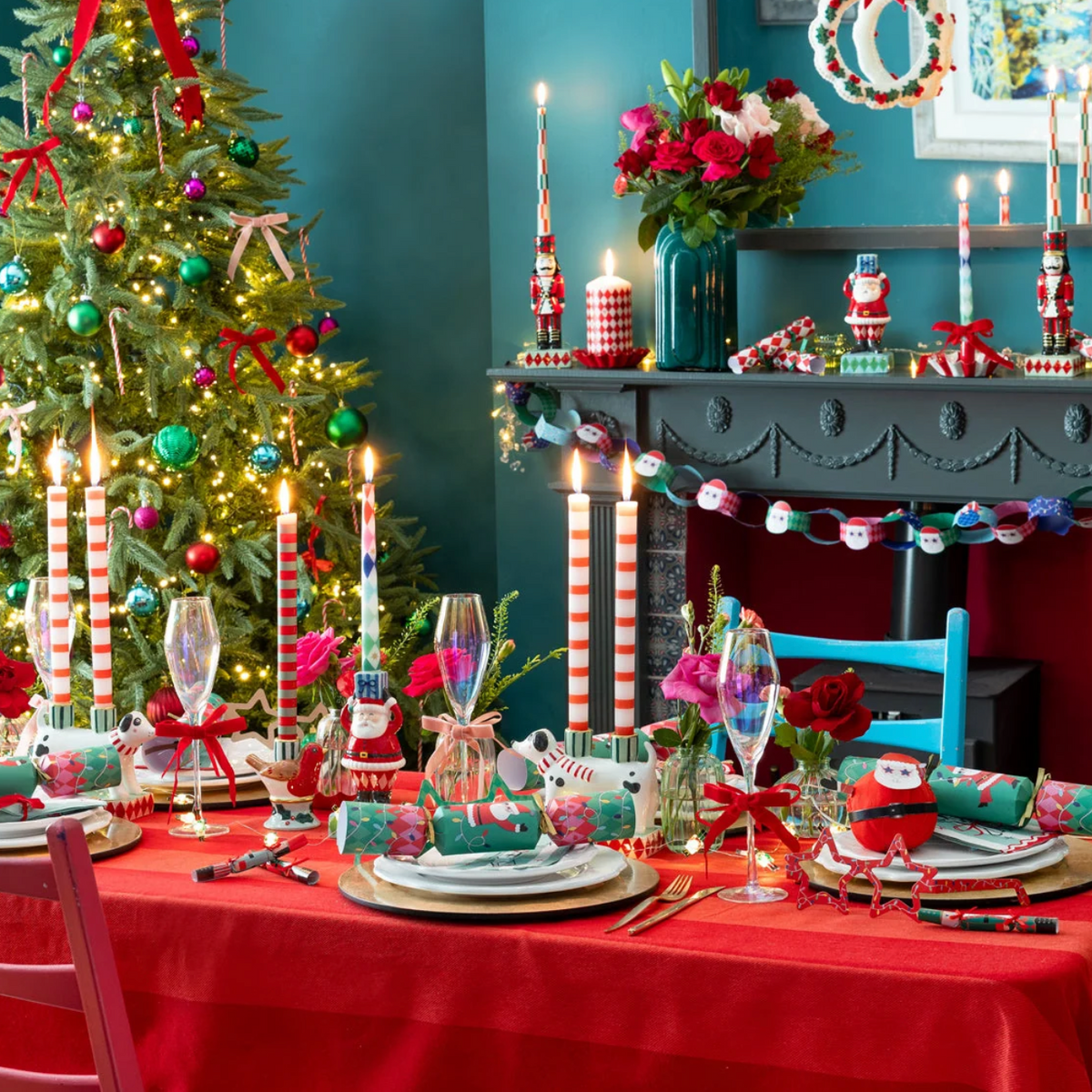 Hand-Painted Nutcracker Candle Holder