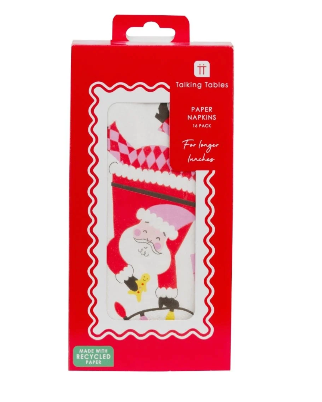Santa Long Lunch Paper Napkins