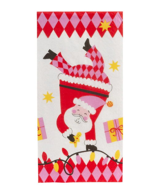 Santa Long Lunch Paper Napkins