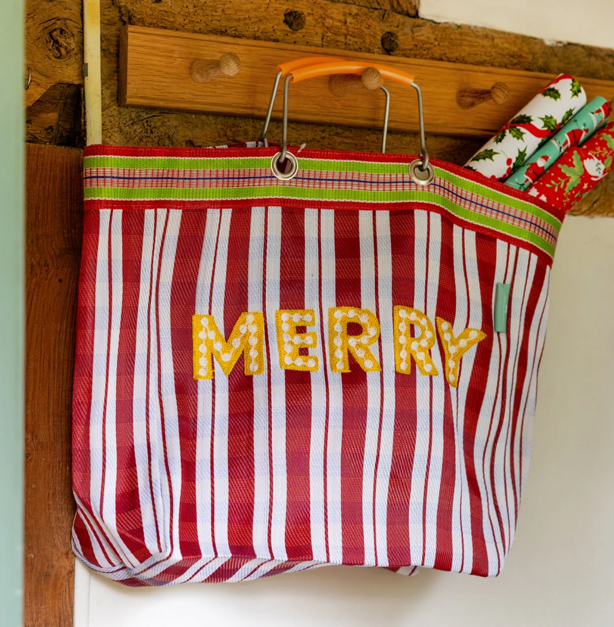 Recycled Plastic "Merry" Tote Bag
