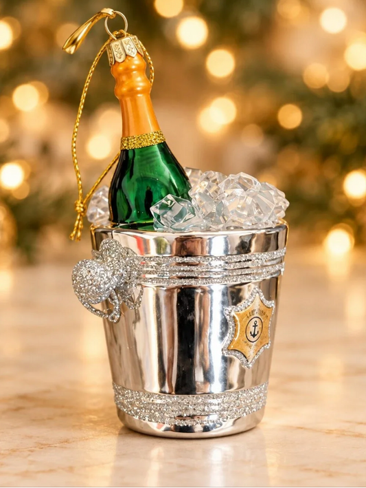 Champagne on Ice Ornament