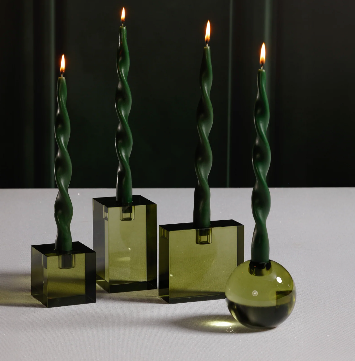 Lumière Twist Formal Candles- Set of 2 - 10 in