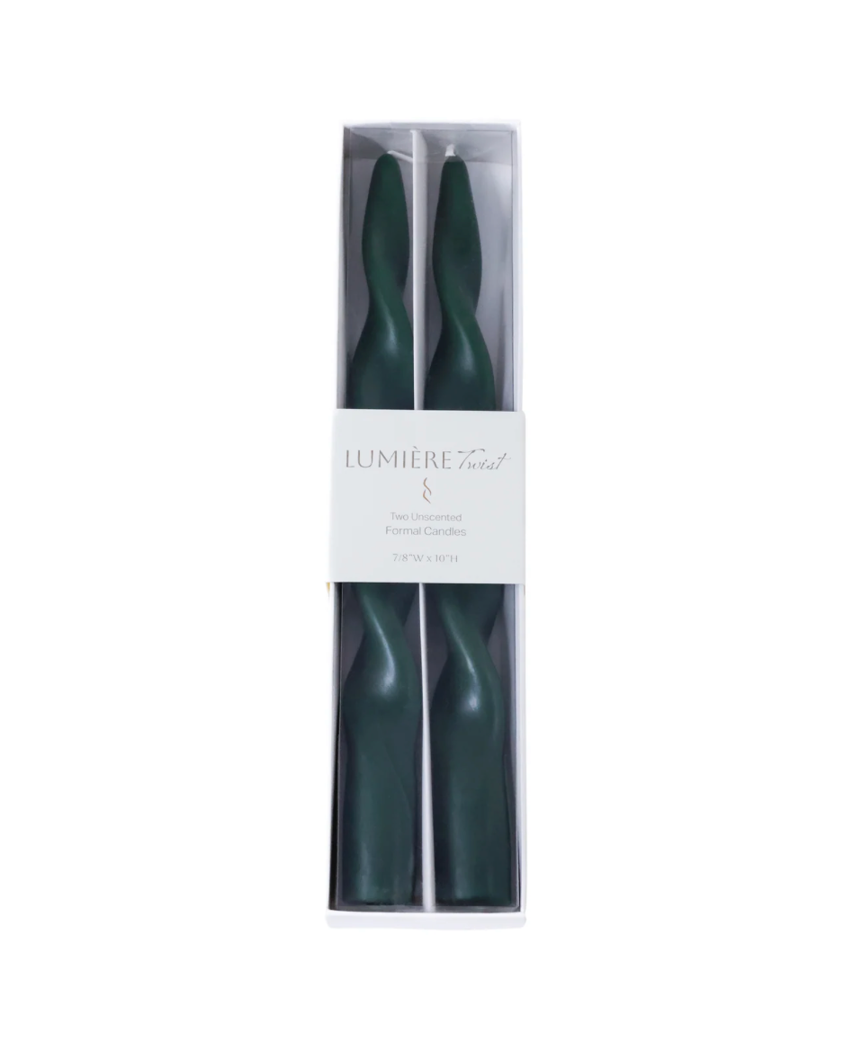Lumière Twist Formal Candles- Set of 2 - 10 in