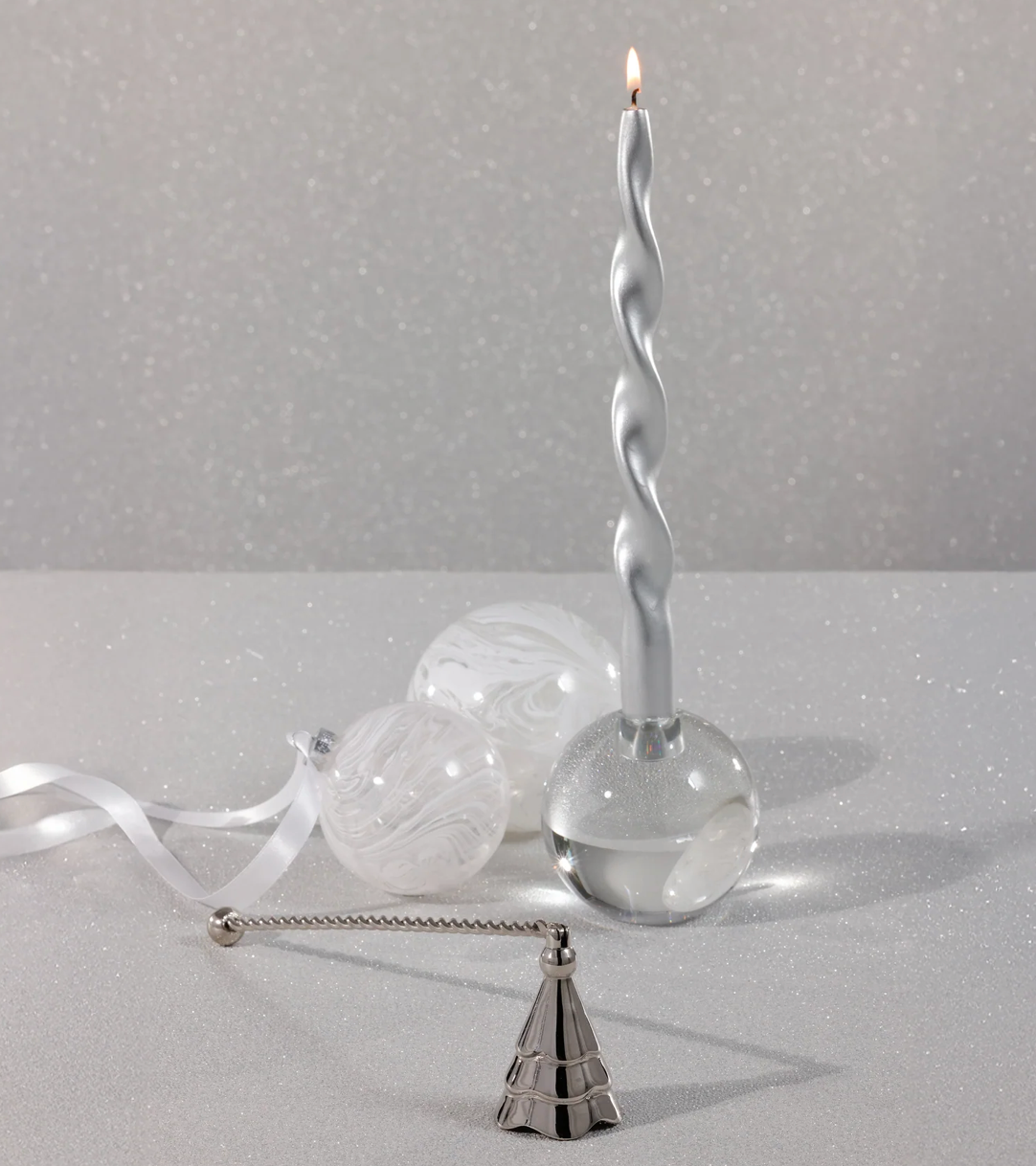 Wave Tree Candle Snuffer - Nickel