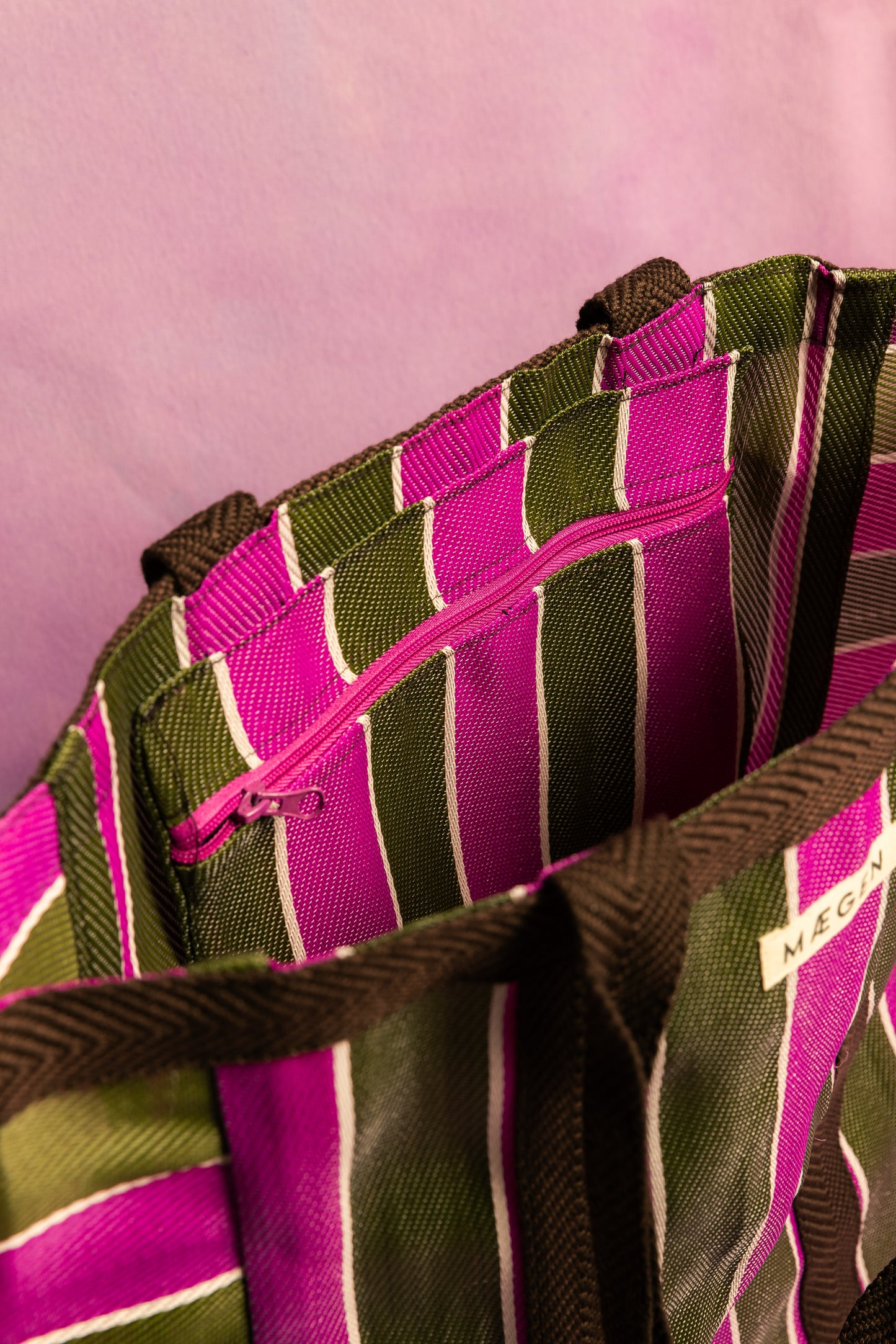 Everywhere Bag | Brown/ Olive/ Pink