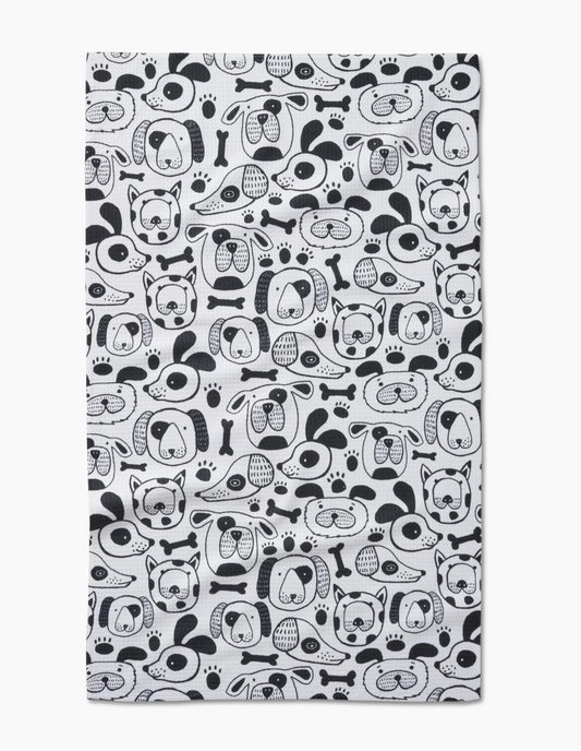 Woofin Around Tea Towel