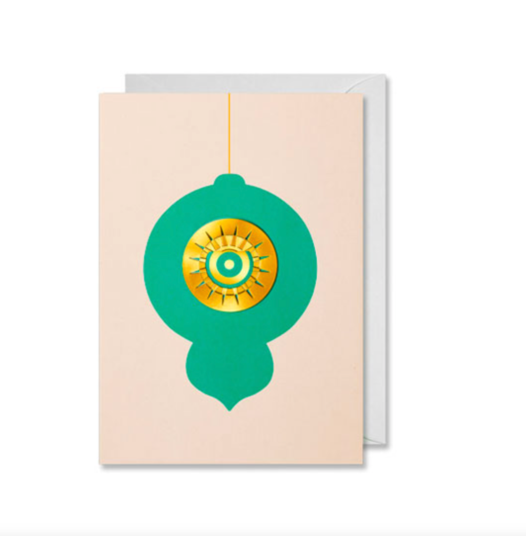 Greeting Card Christmas Star with clip