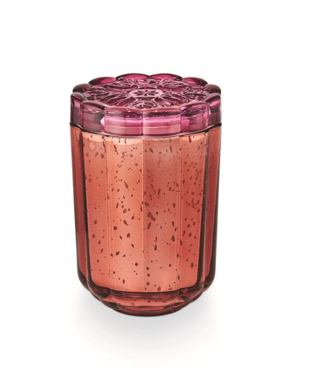 Pink Pepper Fruit Flourish Glass