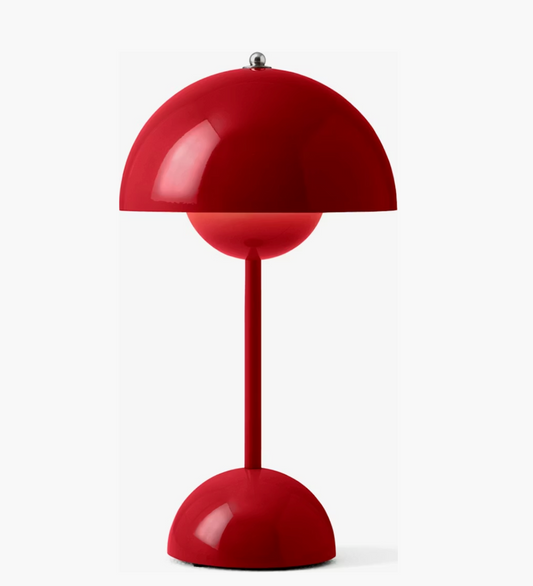 Flowerpot VP9 Verner Panton 1968 Portable Lamp - Vermillion Red