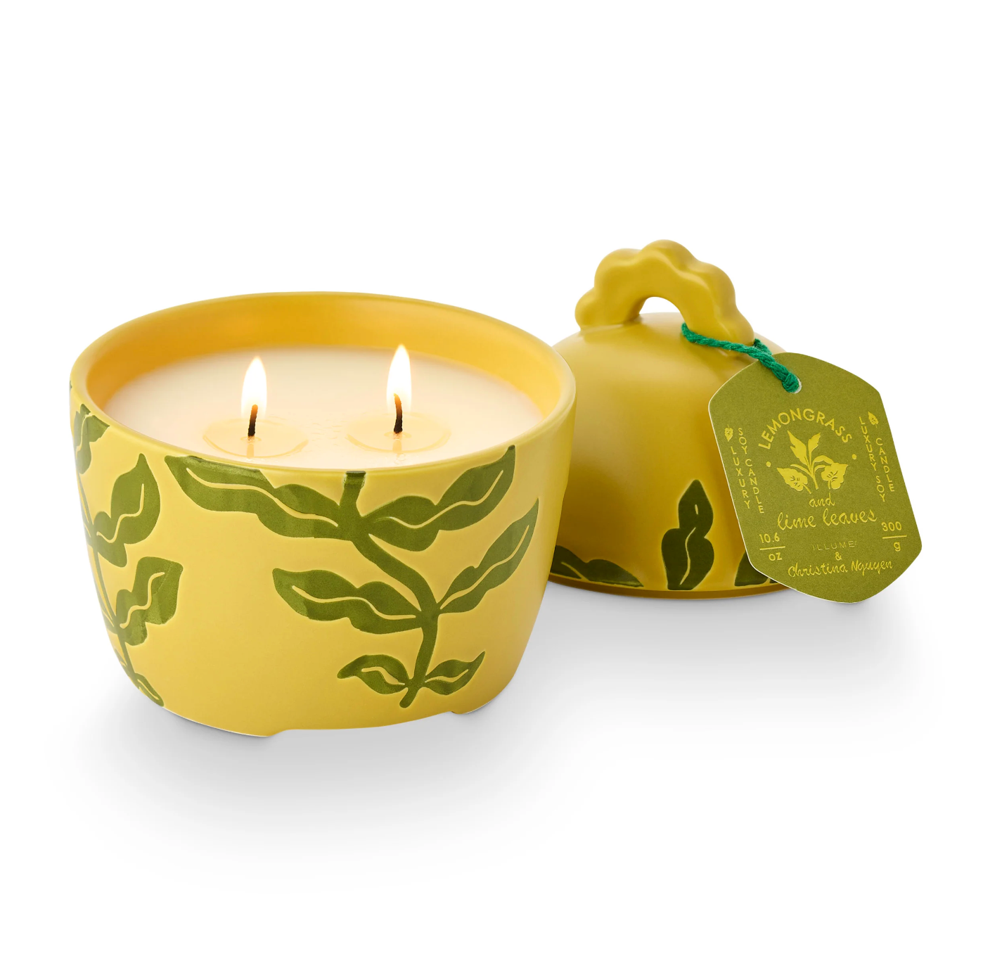 Lemongrass and Lime Leaves Lidded Ceramic