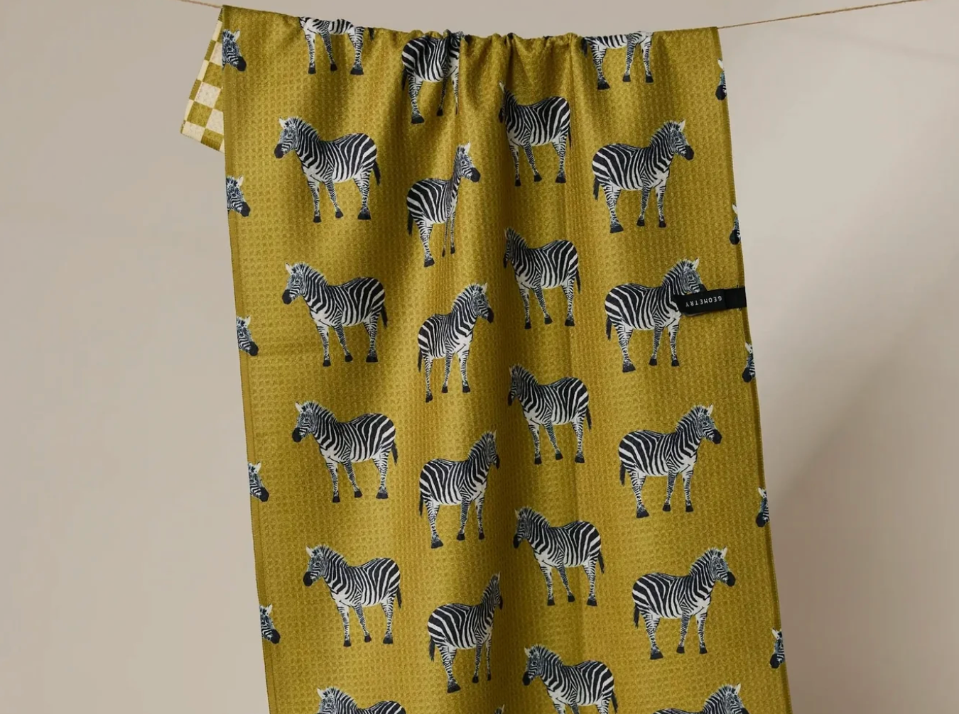 Zebra Way Double-Sided Tea Towel