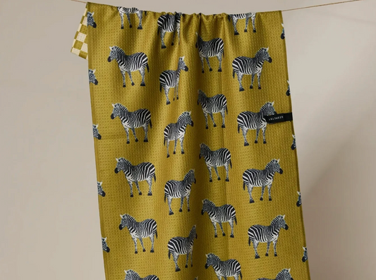 Zebra Way Double-Sided Tea Towel