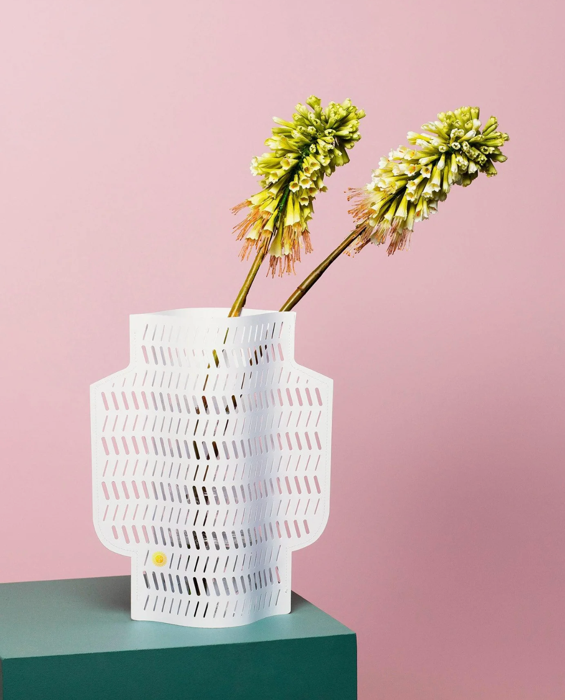 Coral Paper Vase