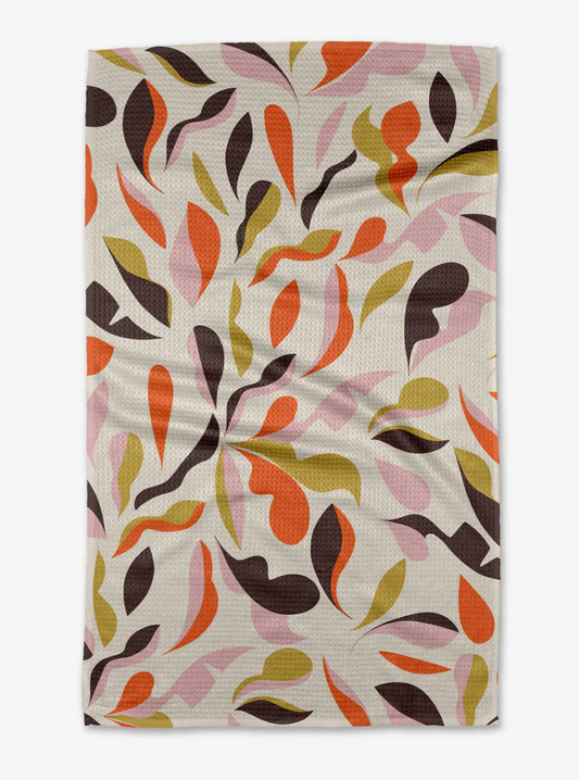 Playful Leaves Tea Towel