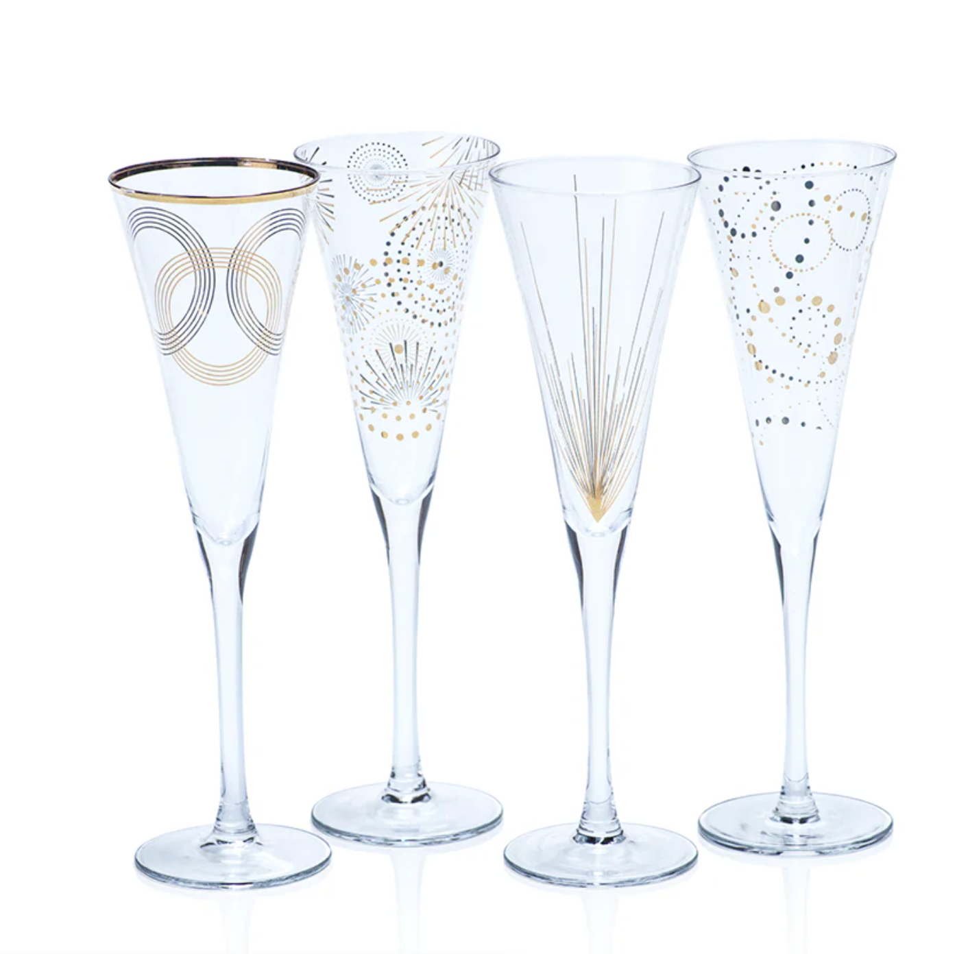 Celebration Champagne Flute Set of 4