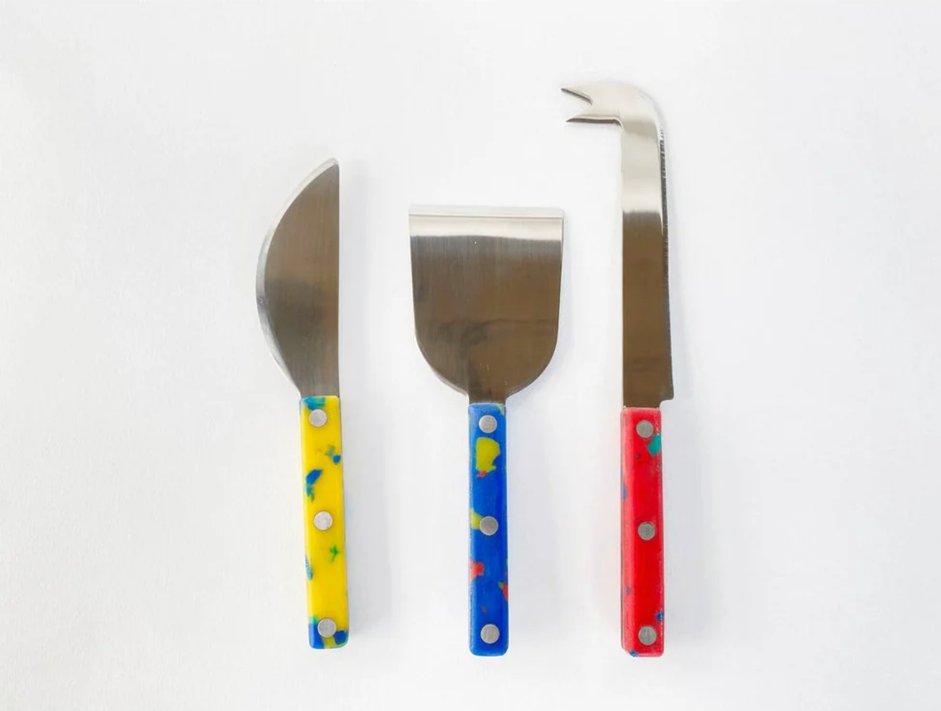 Cheese Knives Set - Red/Yellow/Blue