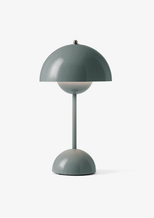 Flowerpot VP9 Verner Panton 1968 Portable Lamp - Stone Blue