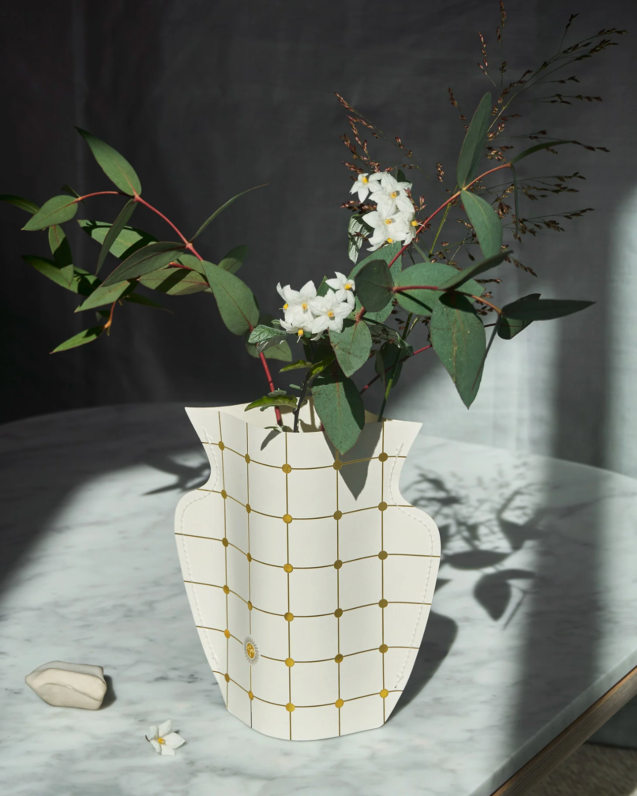 Lido Mini Paper Vase White