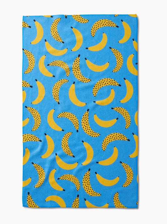 Blue Bananas Tea Towel