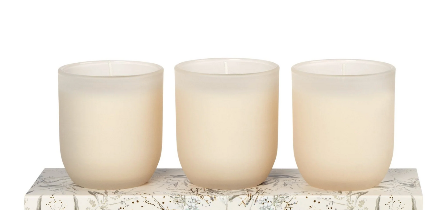 White Candle Trio Gift Set