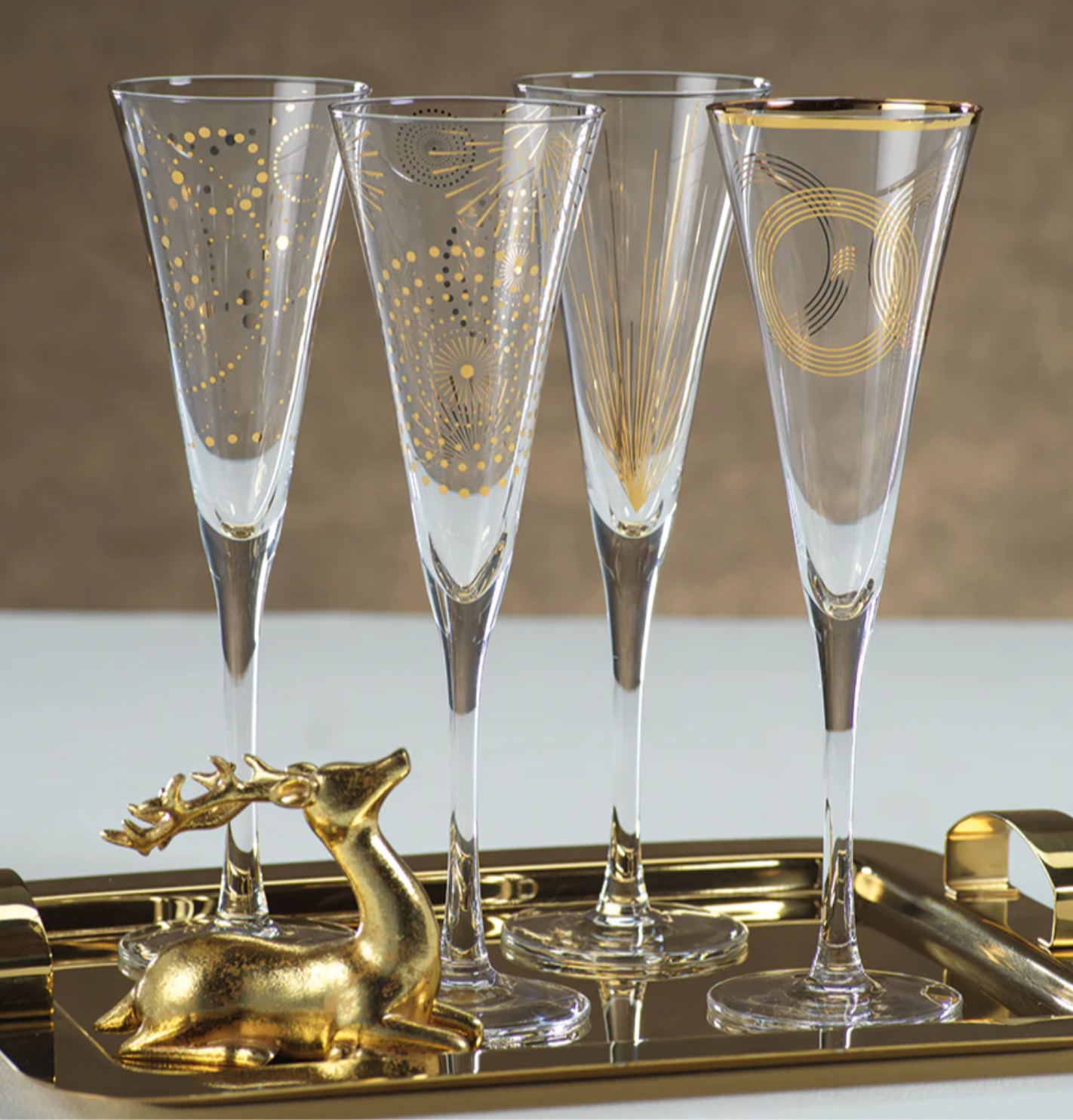 Celebration Champagne Flute Set of 4