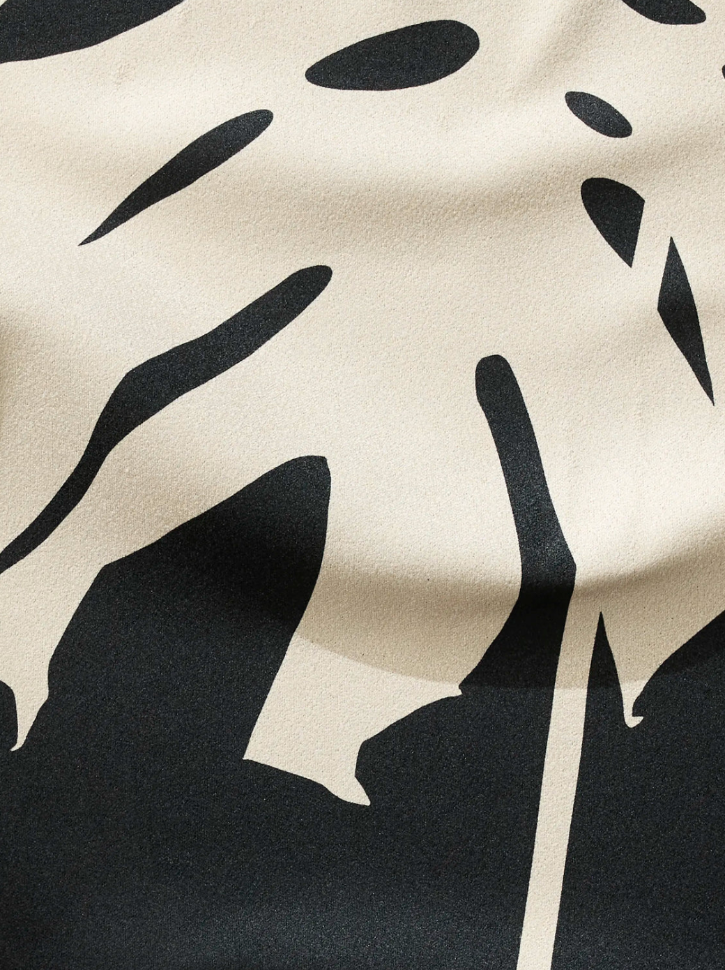 Cream Monstera Fitness Towel