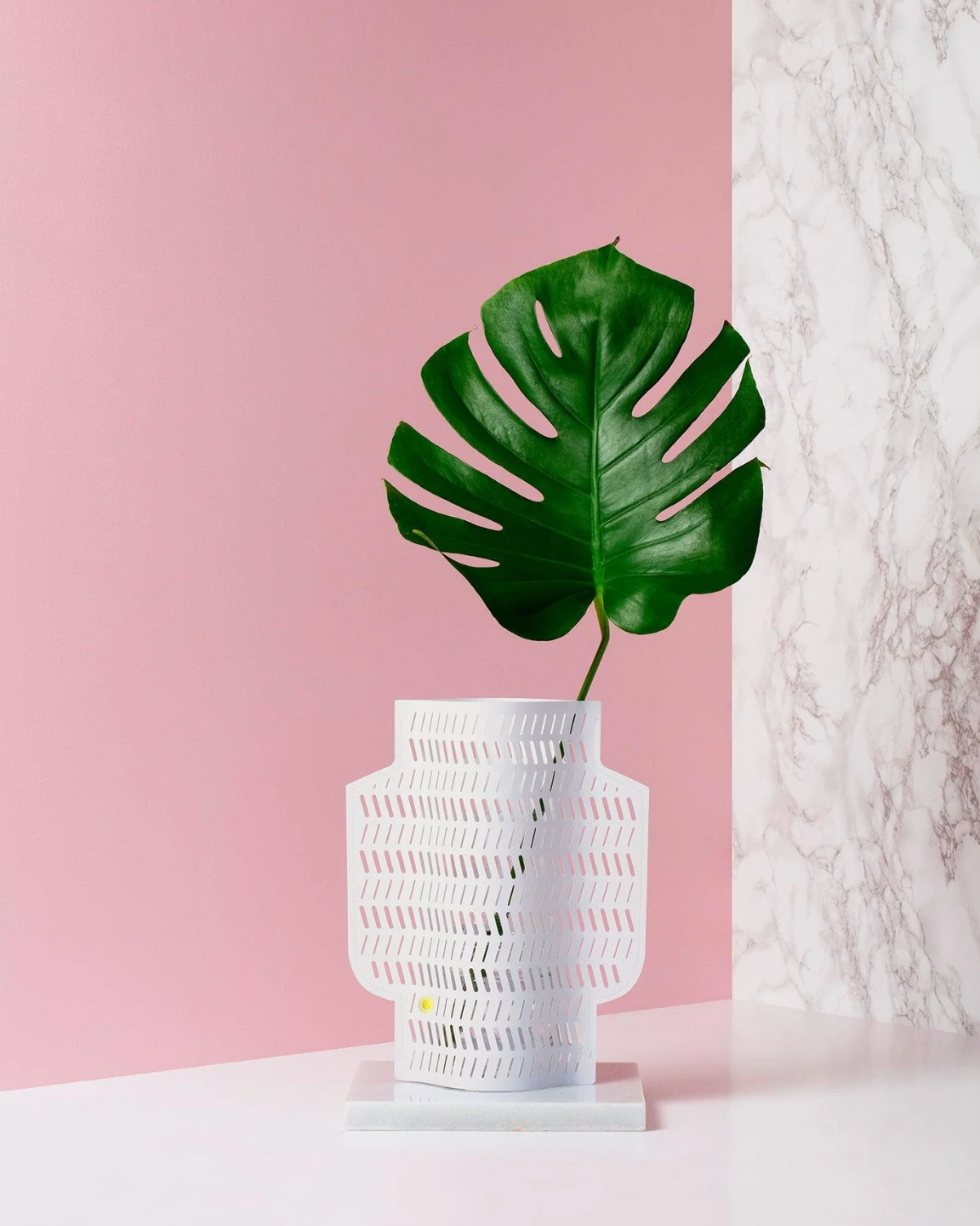 Coral Paper Vase
