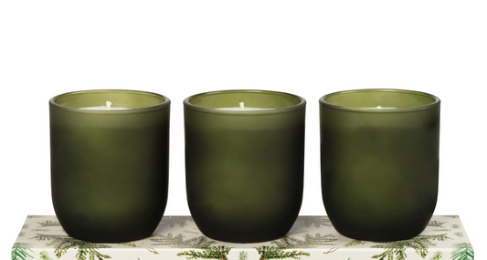 Green Candle Trio Gift Set