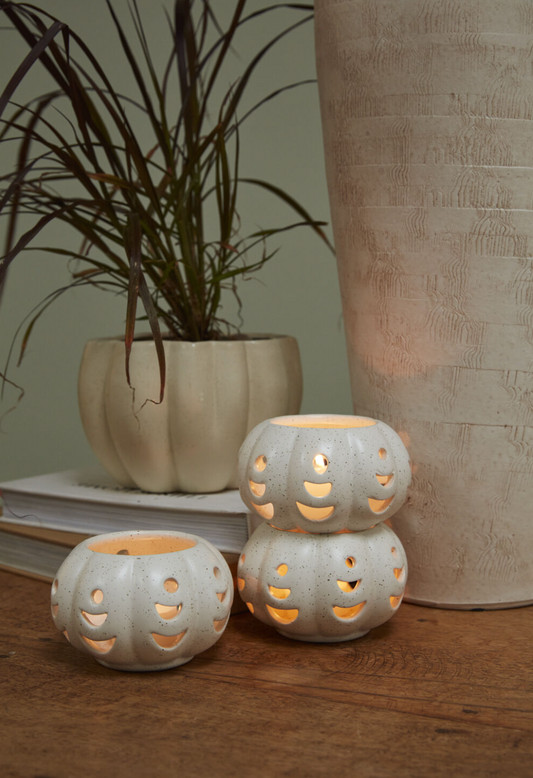 Pumpkin Stack Votive - Set of 3