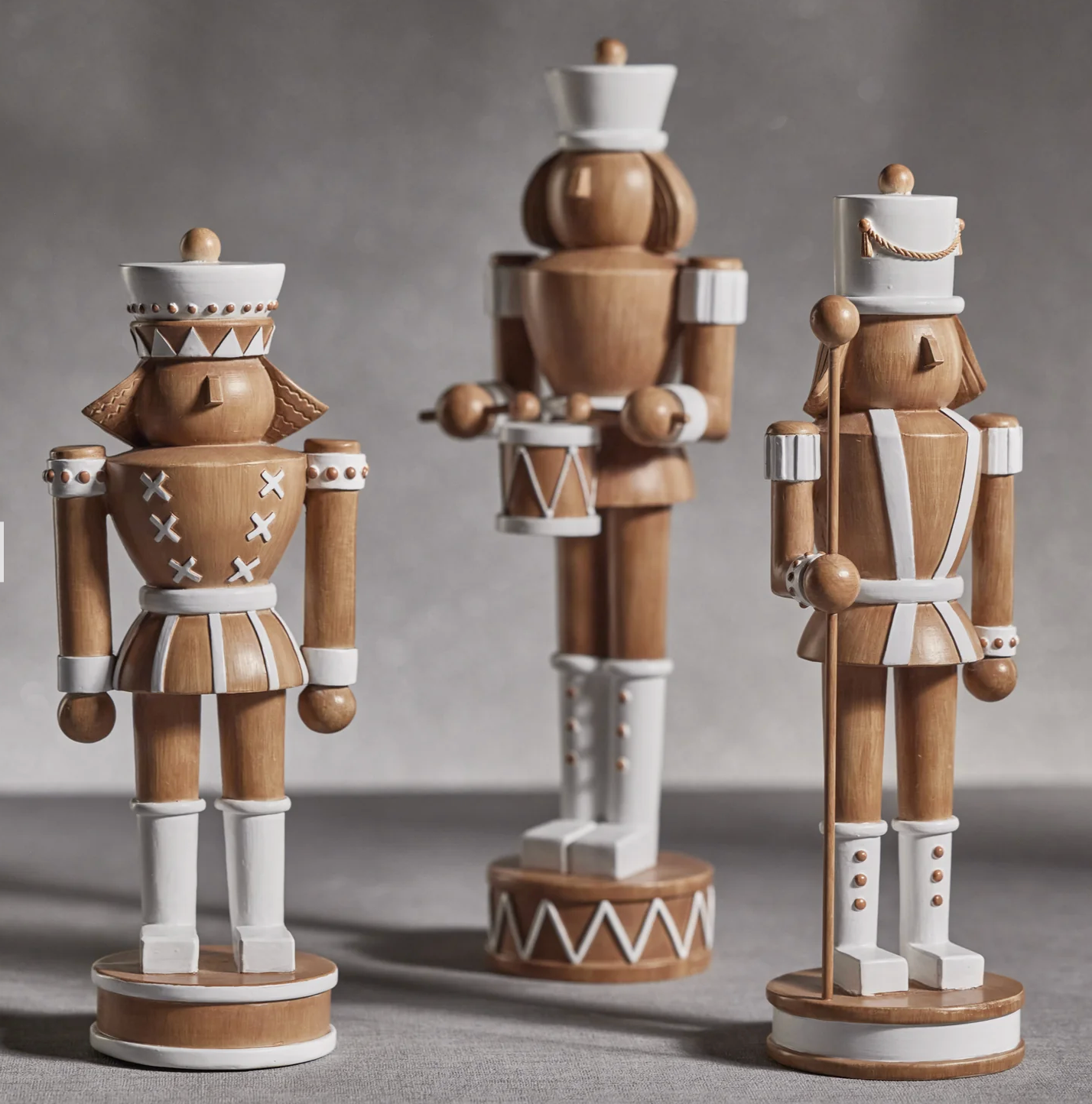 Decorative Nutcracker with Drum - Brown