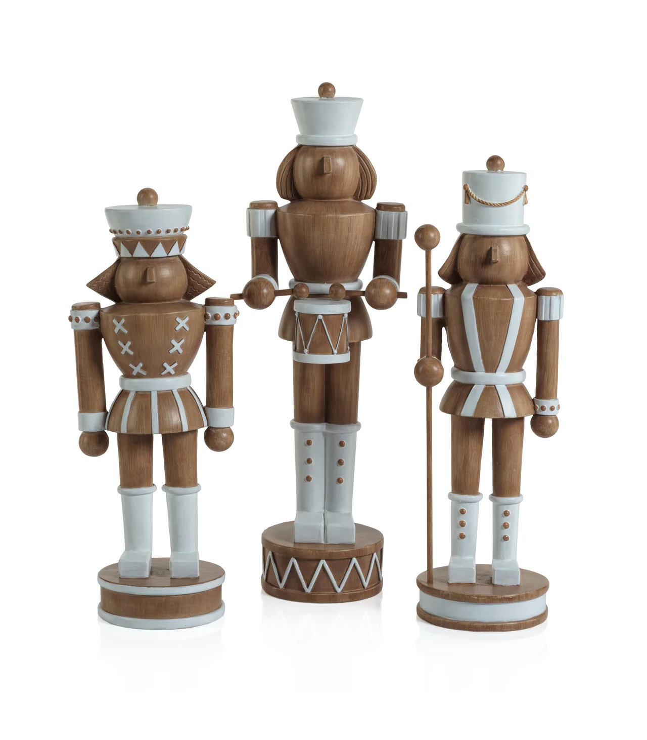 Decorative Nutcracker with Drum - Brown