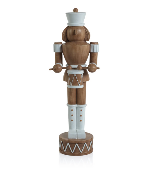 Decorative Nutcracker with Drum - Brown